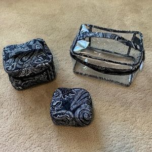 Vera Bradley 3 Piece Cosmetic Set in Stellar Paisley